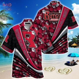 [TRENDING] Rutgers Scarlet Knights Summer Hawaiian Shirt, With Tropical Flower Pattern For Fans