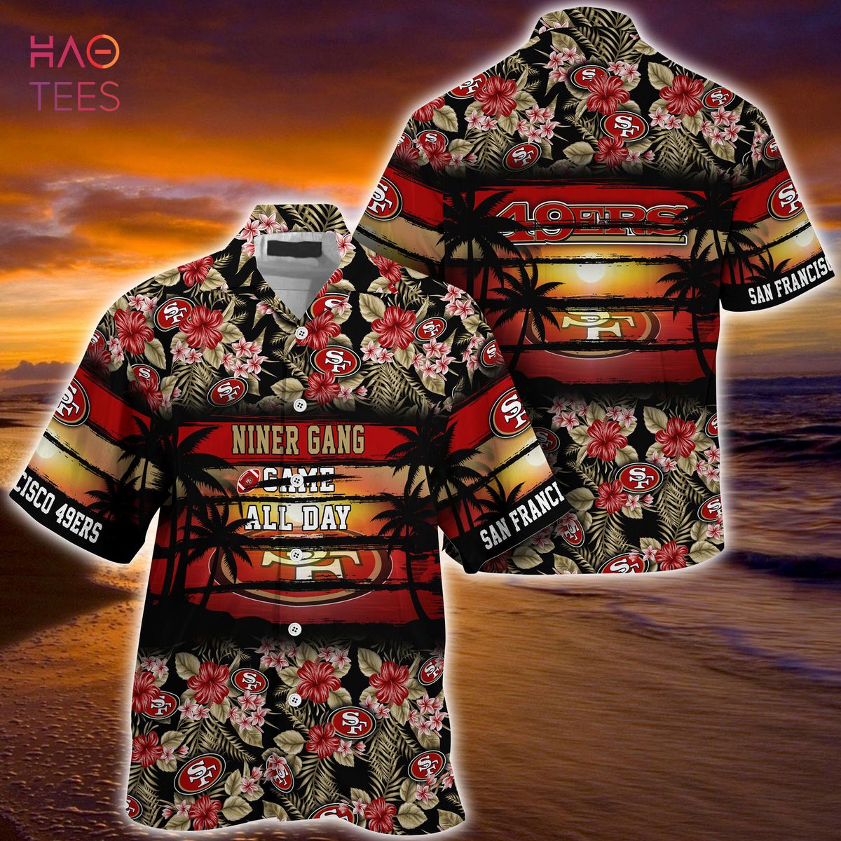 San Francisco 49Ers Men Hawaiian Shirt - Trendy Aloha