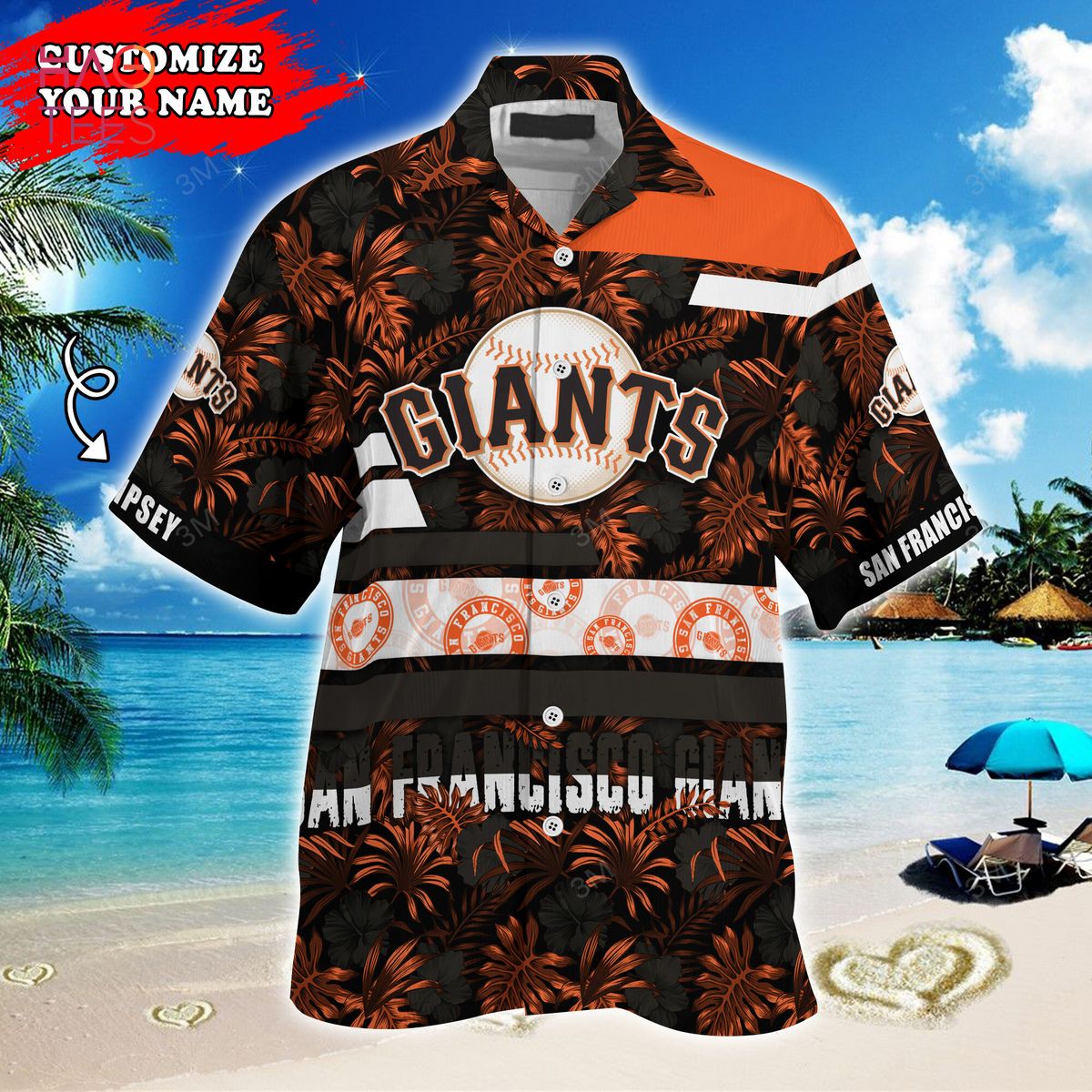 San Francisco Giants Major League Baseball Tiki Hawaiian Shirt