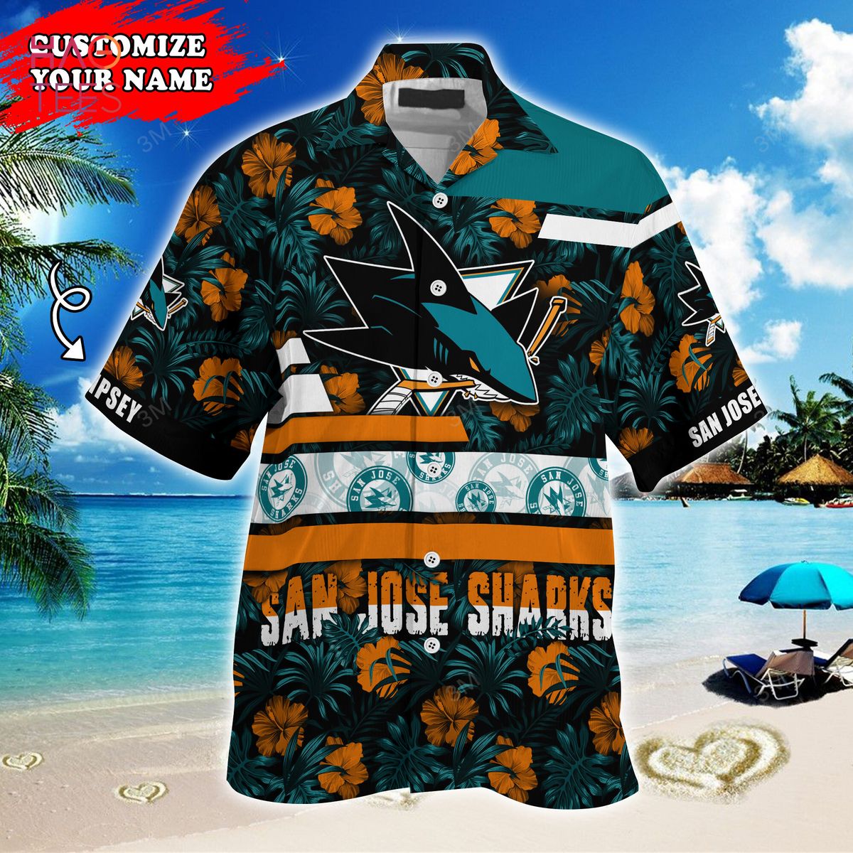 San Jose Sharks NHL Hawaii Shirt & Short Style Hot Trending Summer