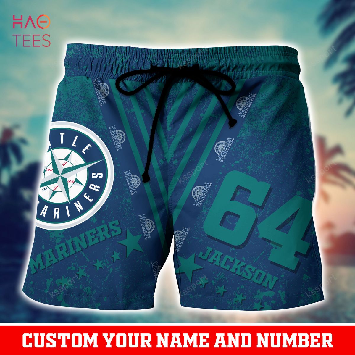 Custom Name Seattle Mariners Hawaiian Shirt And Shorts Best