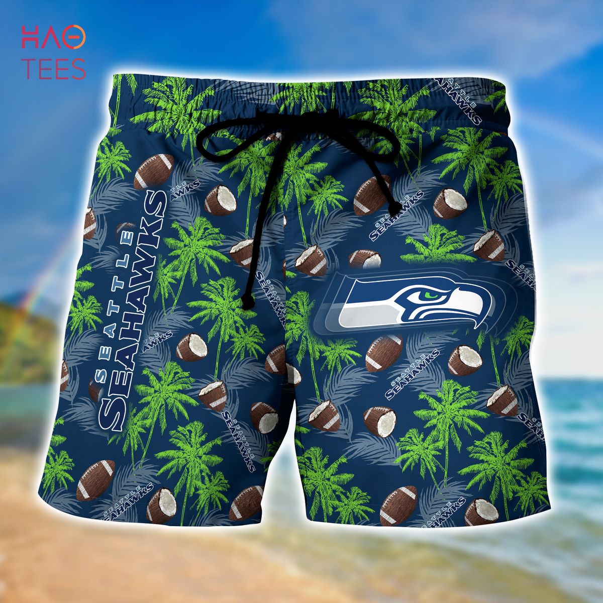 LIMITED] Seattle Seahawks NFL-Summer Hawaiian Shirt And Shorts, Stress  Blessed Obsessed For Fans