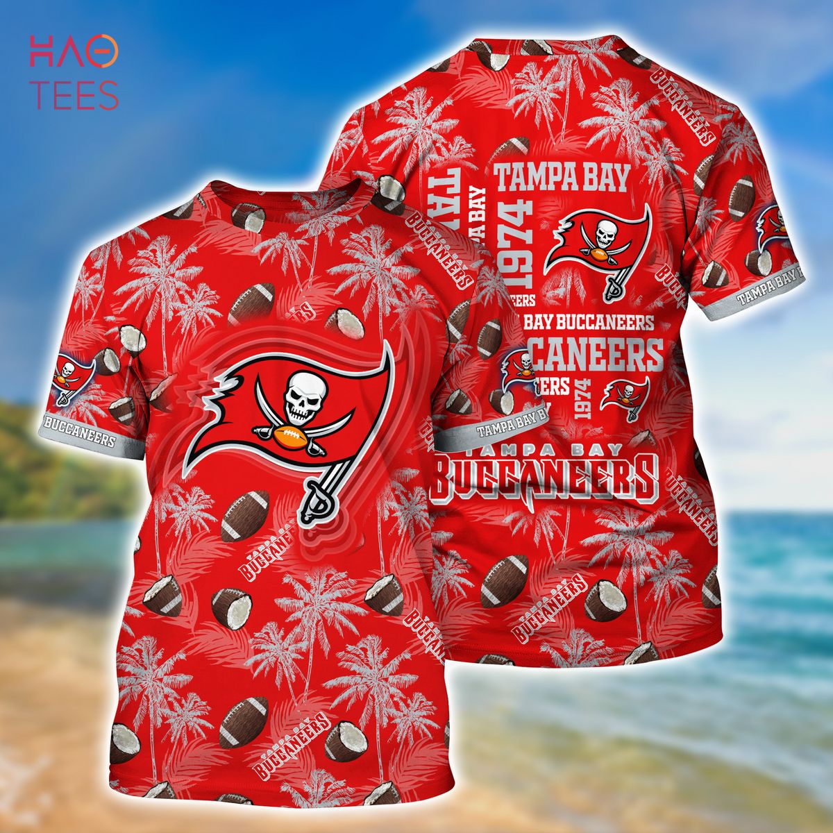 Tampa Bay Buccaneers NFL Hawaiian Shirt Sun Rays Aloha Shirt - Trendy Aloha