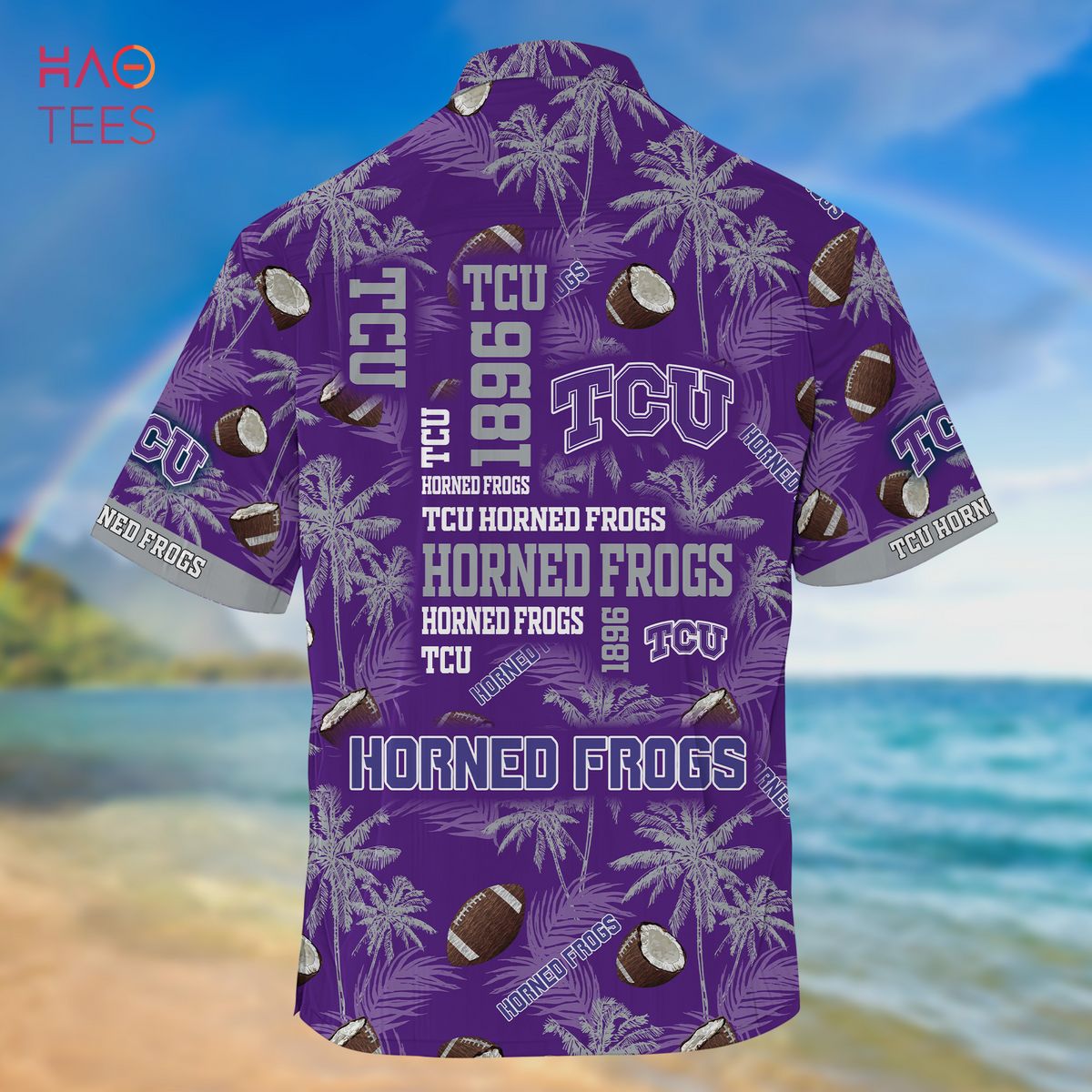 TCU Horned Frogs CD Rainbow Pattern Hawaiian Shirt For Fans