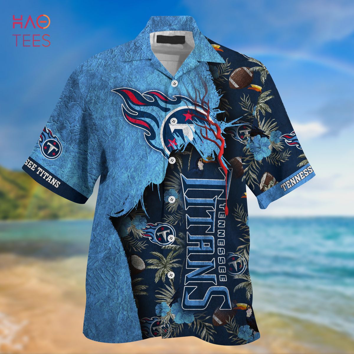 NEW Tennessee Titans NFL Hawaiian Shirt And Short