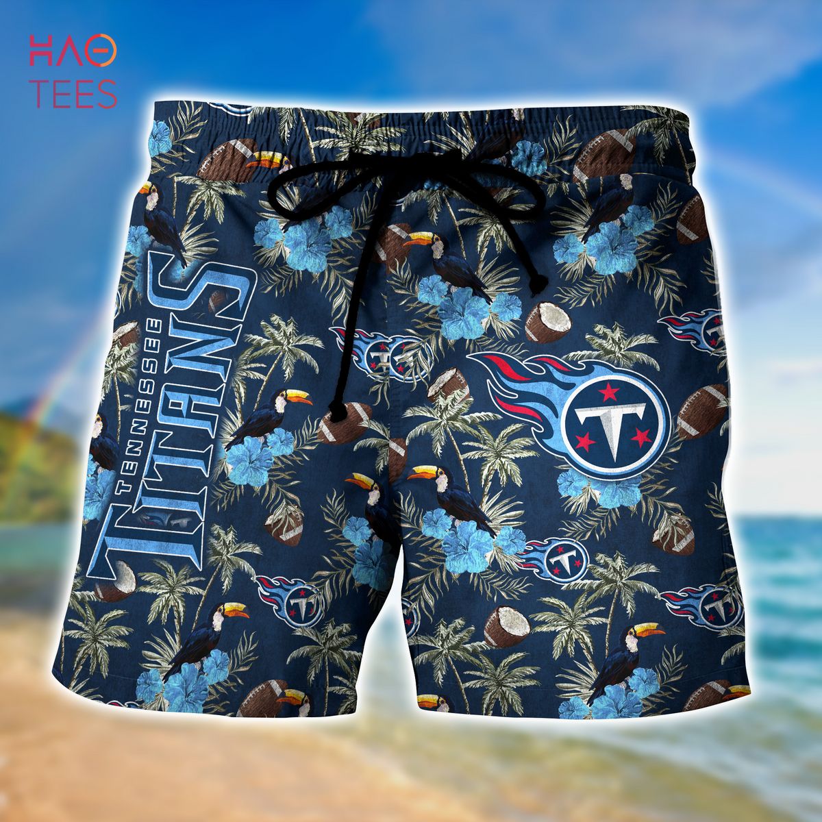 Tennessee Titans NFL Style 2 Summer 3D Hawaiian Shirt And Shorts