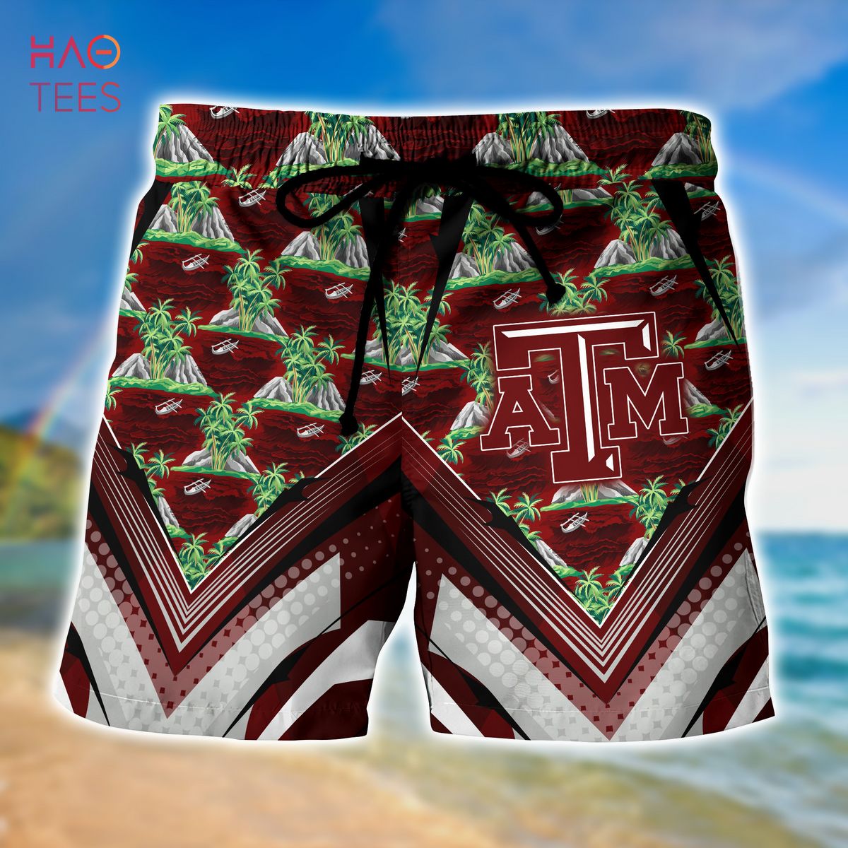 LIMITED] Texas A&M Aggies Summer Hawaiian Shirt And Shorts, With Tropical  Patterns For Fans