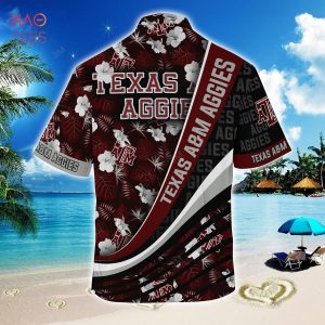 [TRENDING] Texas A&M Aggies  Summer Hawaiian Shirt, With Tropical Flower Pattern For Fans