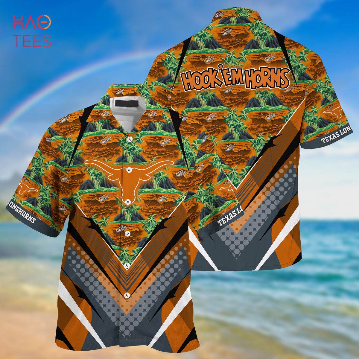 [TRENDING] Texas Longhorns  Summer Hawaiian Shirt And Shorts, For Sports Fans This Season