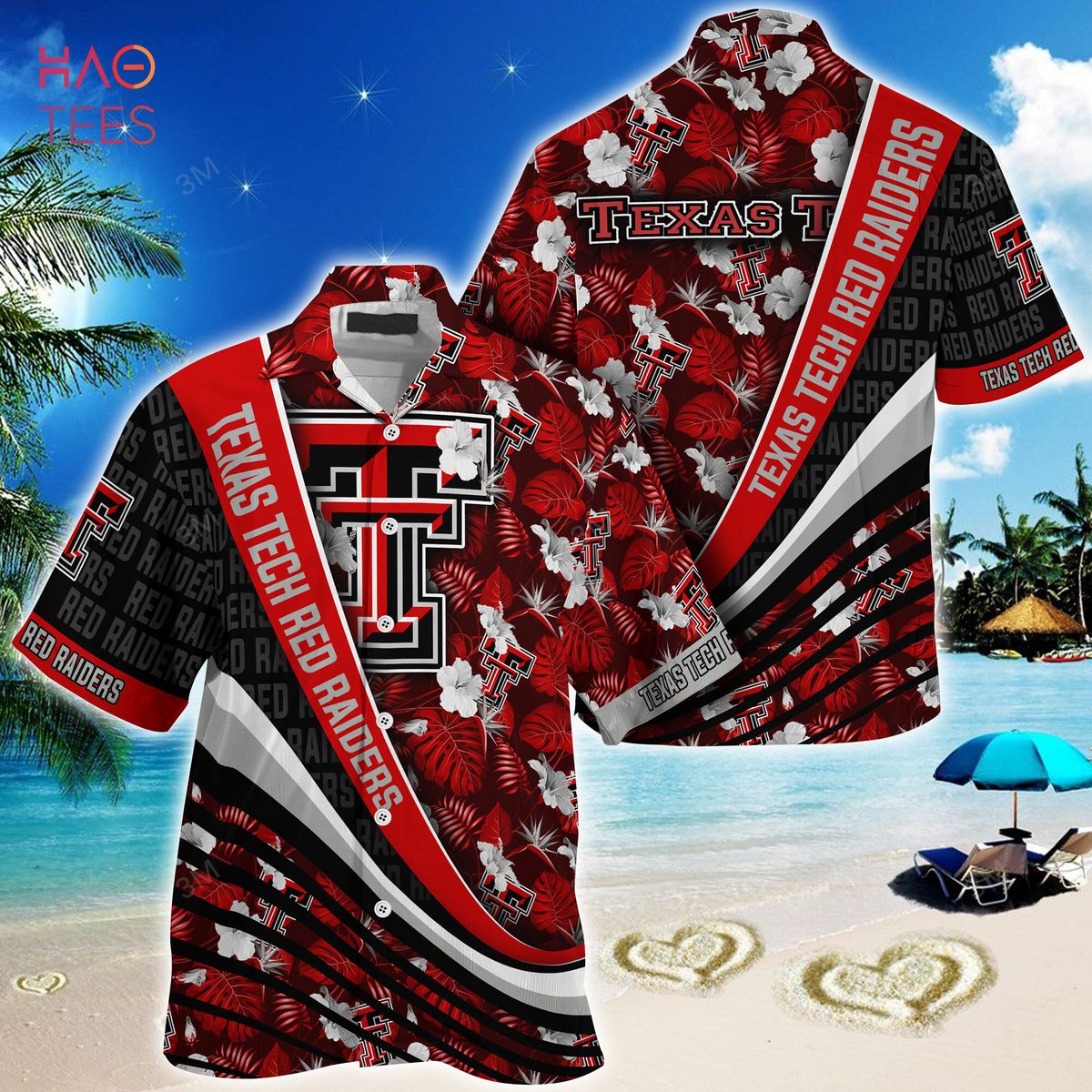 [TRENDING] Texas Tech Red Raiders Summer Hawaiian Shirt, With Tropical Flower Pattern For Fans