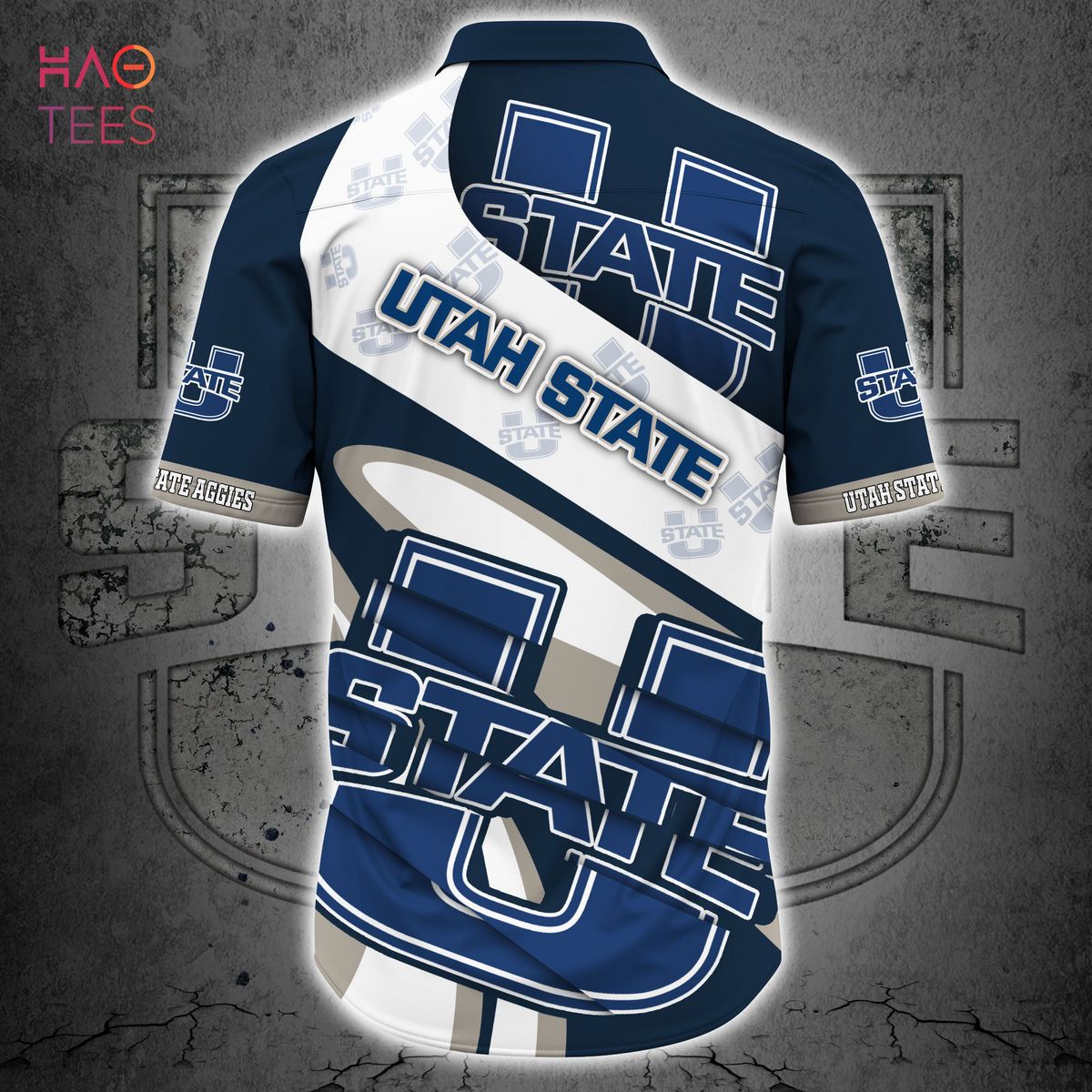 NCAA Utah State Aggies Flower Cheap Hawaiian Shirt 3D