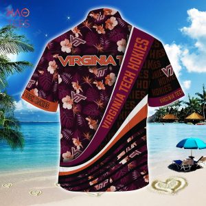 [TRENDING] Virginia Tech Hokies Summer Hawaiian Shirt, With Tropical Flower Pattern For Fans