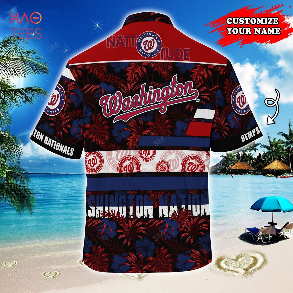 Washington Nationals Baseball Hawaiian Shirt Aloha Beach Summer