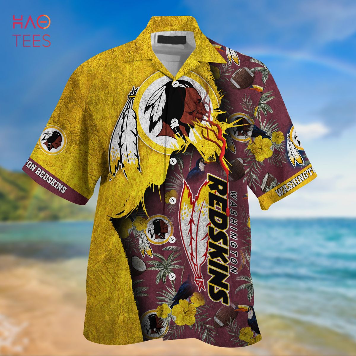 Washington Redskins NFL Summer Customized Hawaiian Shirt