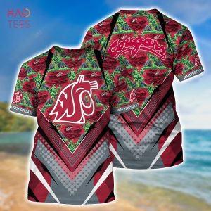 [TRENDING] Washington State Cougars Summer Hawaiian Shirt And Shorts, For Sports Fans This Season