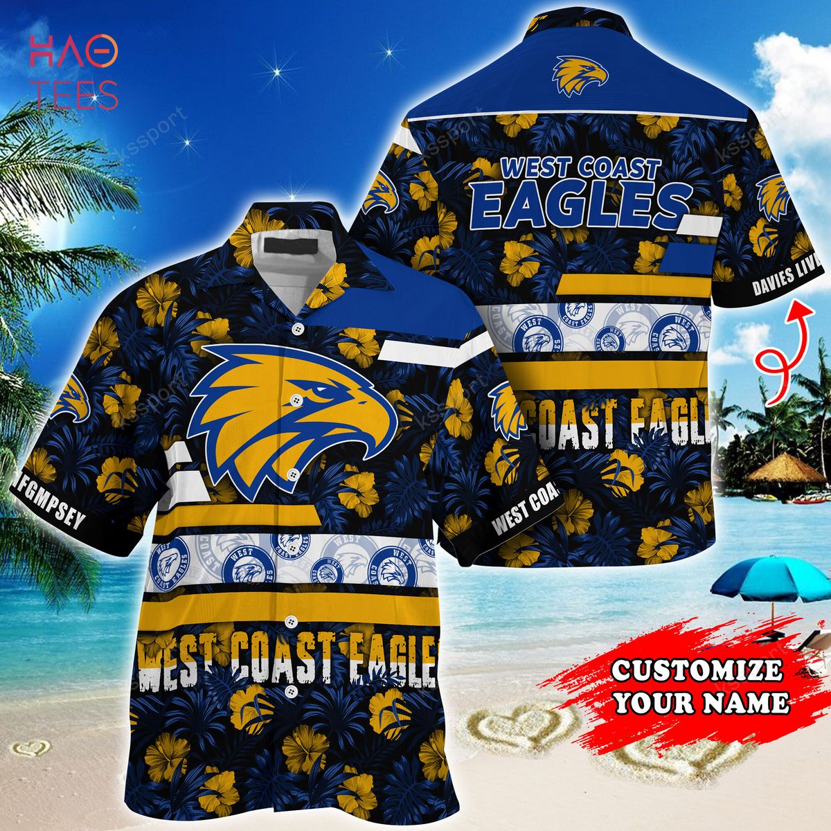 AFL West Coast Eagles Jersey —