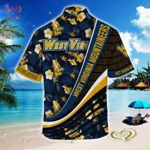 [TRENDING] West Virginia Mountaineers  Summer Hawaiian Shirt, With Tropical Flower Pattern For Fans