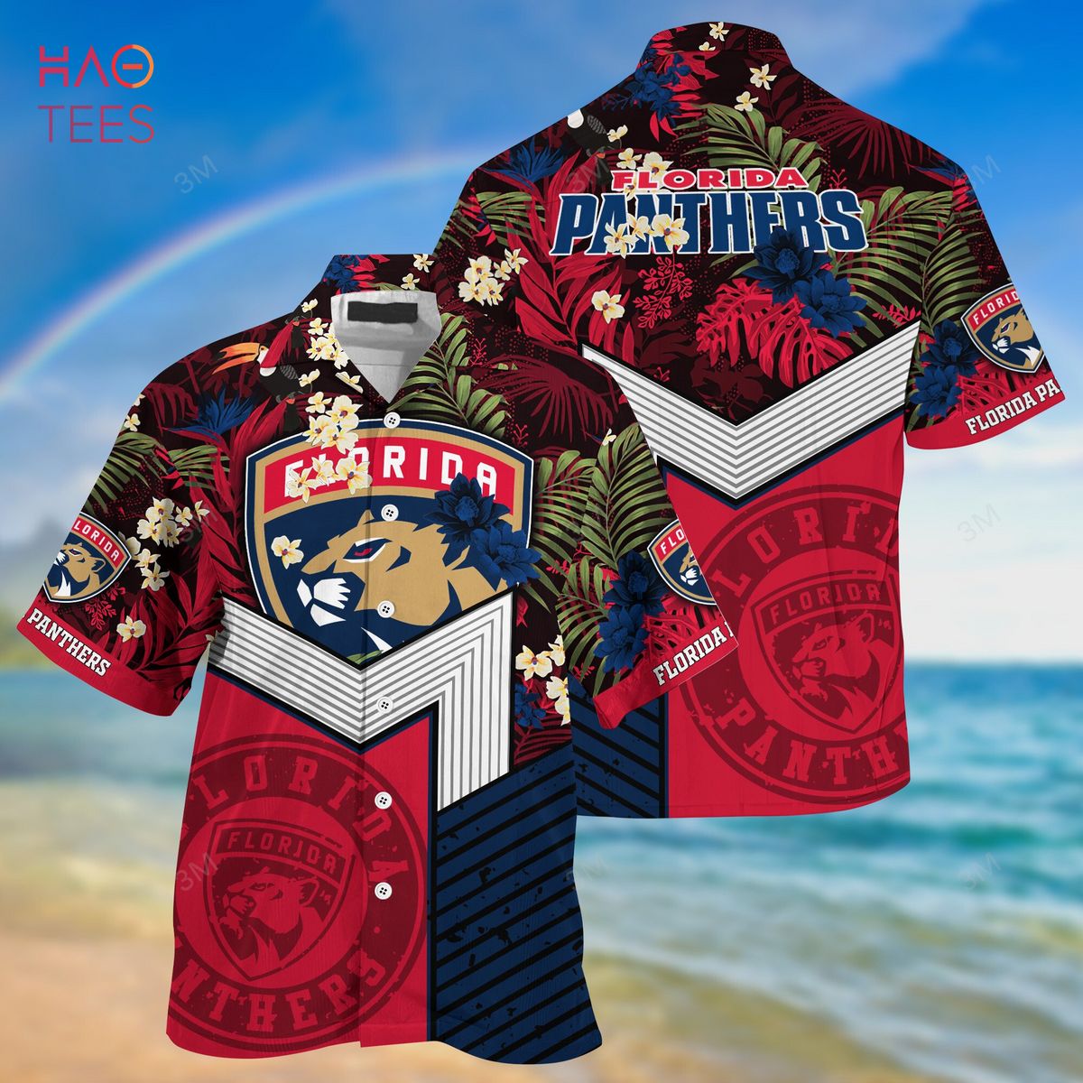 [LIMITED] Florida Panthers NHL Hawaiian Shirt And Shorts, New Collection For This Summer – 4351