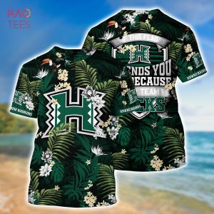 [LIMITED] Hawaii Rainbow Warriors Summer Hawaiian Shirt And Shorts,  With Tropical Patterns For Fans