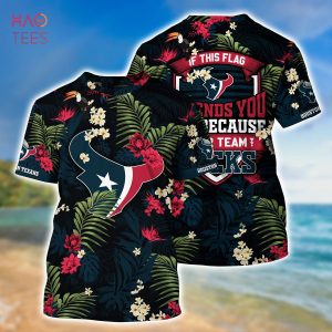 [LIMITED] Houston Texans NFL-Summer Hawaiian Shirt And Shorts,  With Tropical Patterns For Fans
