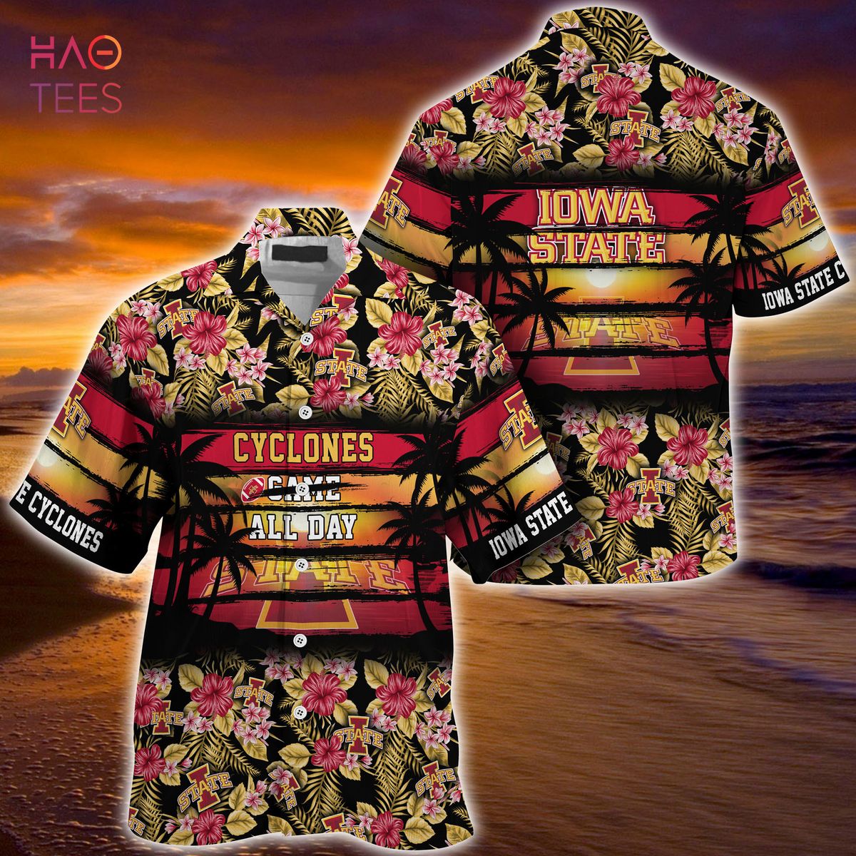 [LIMITED] Iowa State Cyclones  Summer Hawaiian Shirt, Floral Pattern For Sports Enthusiast This Year