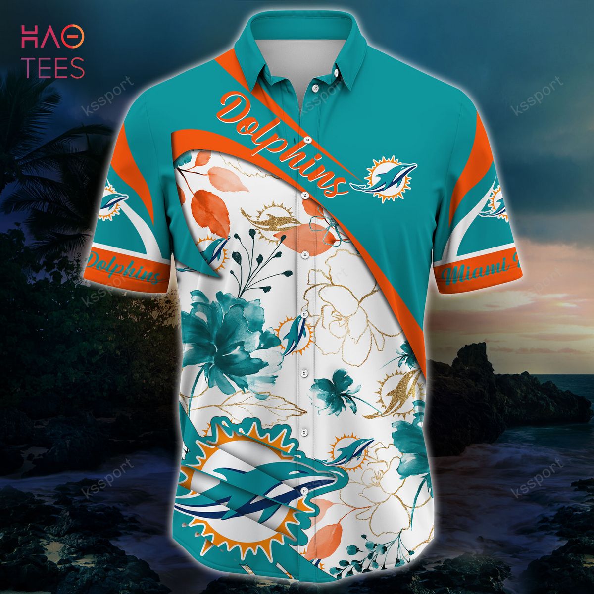 Summer Aloha NFL Miami Dolphins Hawaiian Shirt Practical Beach