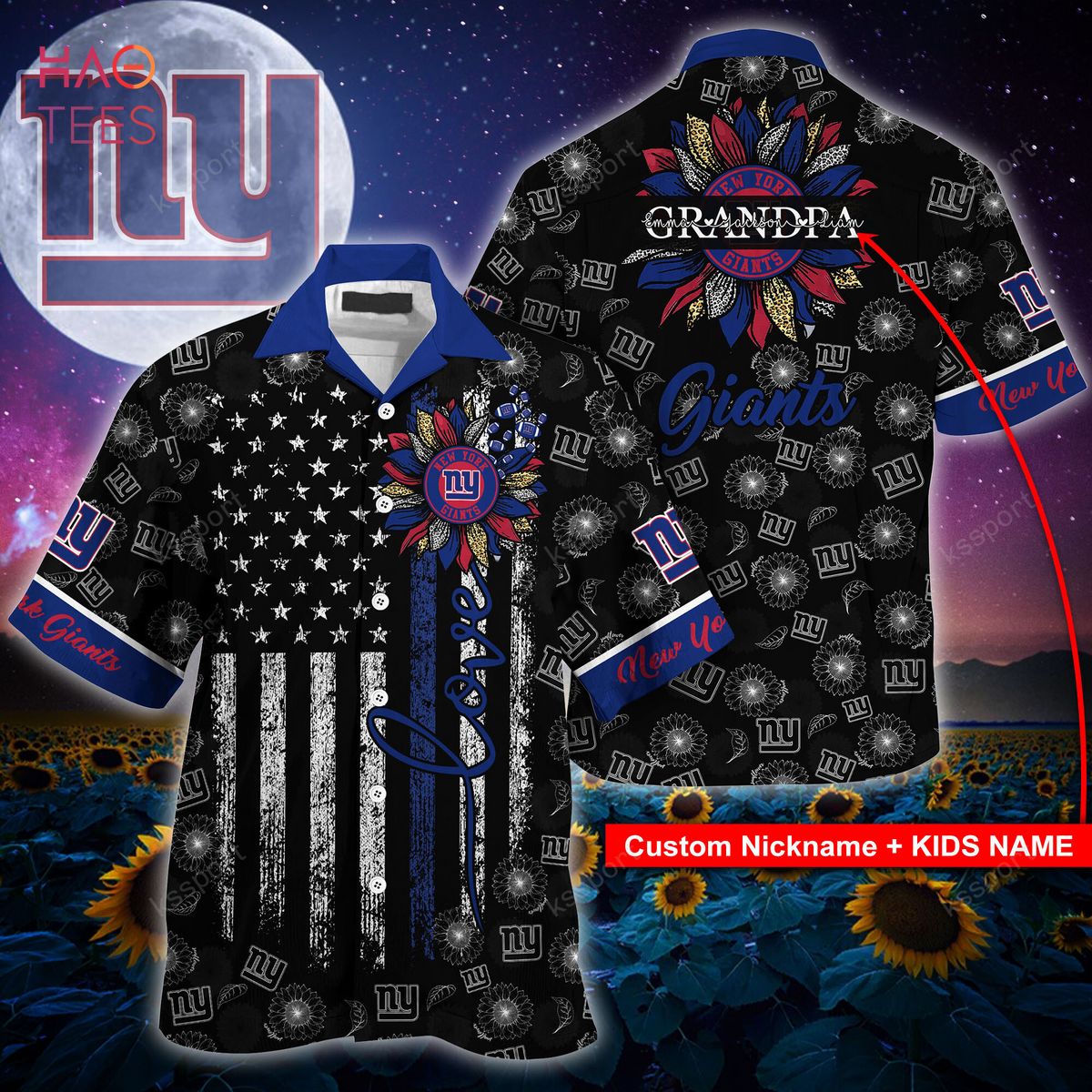 [Available] New York Giants NFL Hawaiian Shirt