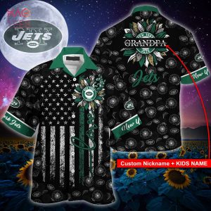 Custom Name New York Jets Hawaiian Shirt NFL Football Cheap Hawaiian Shirt  - T-shirts Low Price