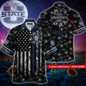 [Available] Utah State Aggies Hawaiian Shirt  – NU91