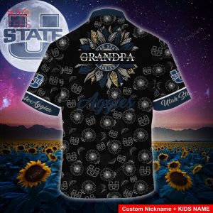 [Available] Utah State Aggies Hawaiian Shirt  – NU91