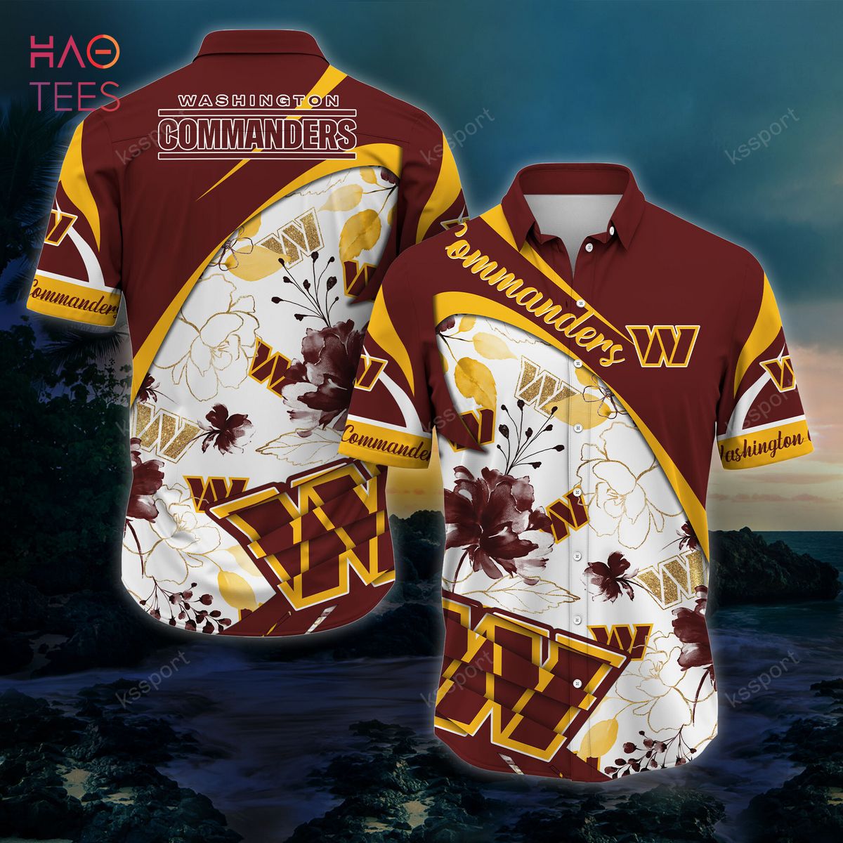 Washington Commanders NFL Logo Combo Hawaiian Shirt And Short Summer For  Men Women - Freedomdesign