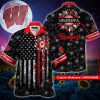 [Available] Wisconsin Badgers Hawaiian Shirt  – O801