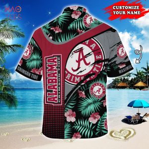 [LIMITED] Alabama Crimson Tide Customized Summer Hawaiian Shirt, With Tropical Pattern For Fans
