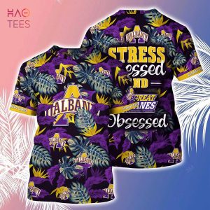 [LIMITED] Albany Great Danes Summer Hawaiian Shirt And Shorts, Stress Blessed Obsessed For Fans