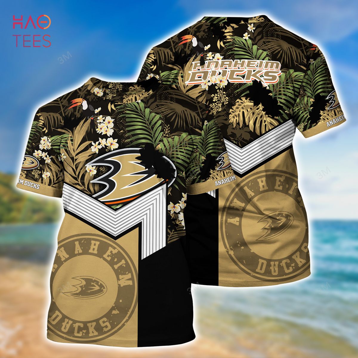 LIMITED] Anaheim Ducks NHL Hawaiian Shirt And Shorts, New Collection For  This Summer