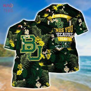 [LIMITED] Baylor Bears  Summer Hawaiian Shirt And Shorts,  With Tropical Patterns For Fans