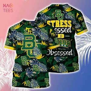 [LIMITED] Baylor Bears  Summer Hawaiian Shirt And Shorts, Stress Blessed Obsessed For Fans