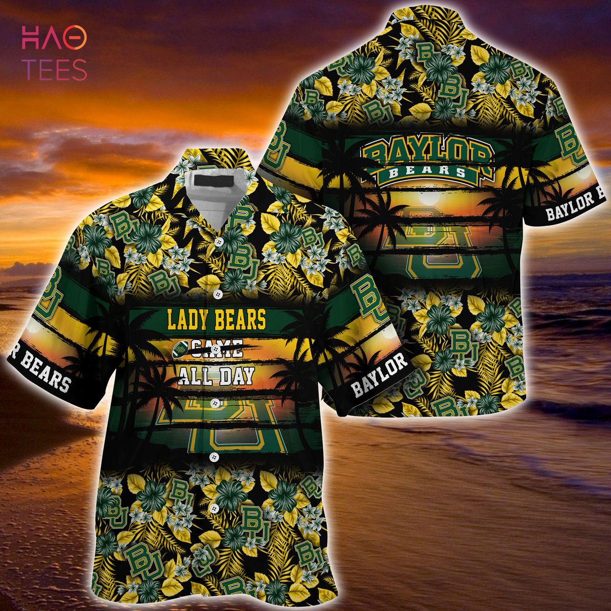 [LIMITED] Baylor Bears  Summer Hawaiian Shirt, Floral Pattern For Sports Enthusiast This Year