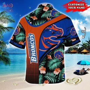 [LIMITED] Boise State Broncos Customized Summer Hawaiian Shirt, With Tropical Pattern For Fans