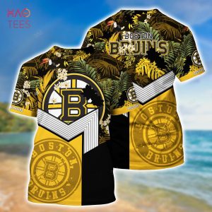 [LIMITED] Boston Bruins NHL Hawaiian Shirt And Shorts, New Collection For This Summer – D611