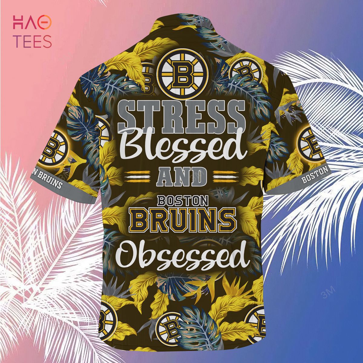 NHL Boston Bruins Aloha Style 6 Big Logo Hawaiian Shirt For Fans