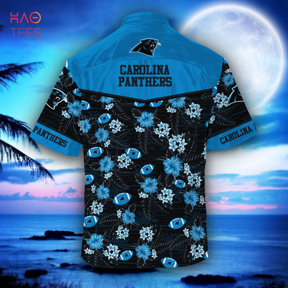 BEST NFL Carolina Panthers Hawaiian Shirt Graphic American Flag Print This  Summer Gift For Fans Hot