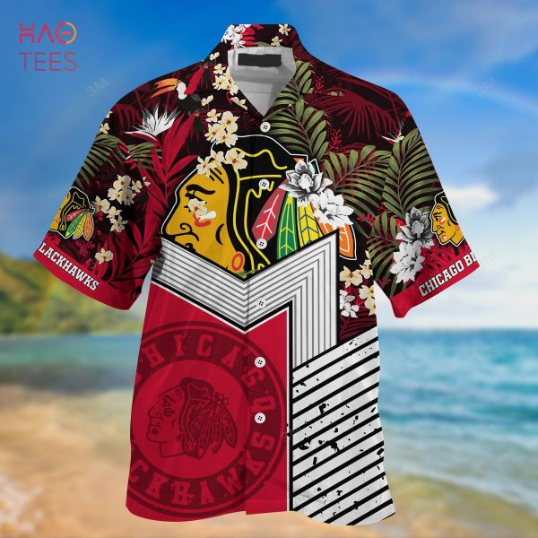 [LIMITED] Chicago Blackhawks NHL Hawaiian Shirt And Shorts, New Collection For This Summer