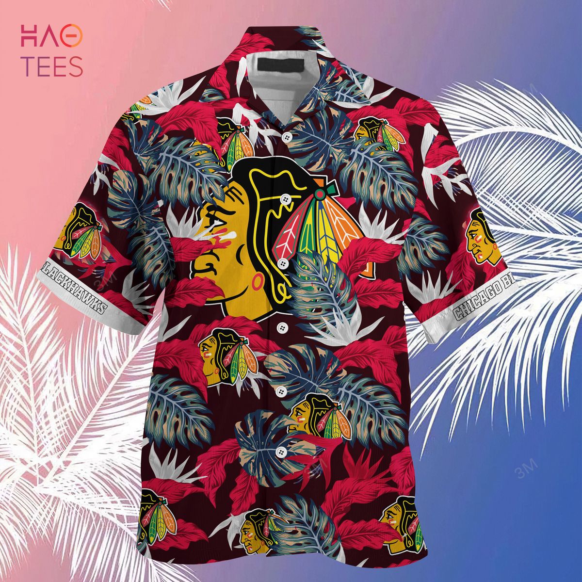 Chicago Blackhawks NHL Flower Hawaiian Shirt Impressive Gift For Fans