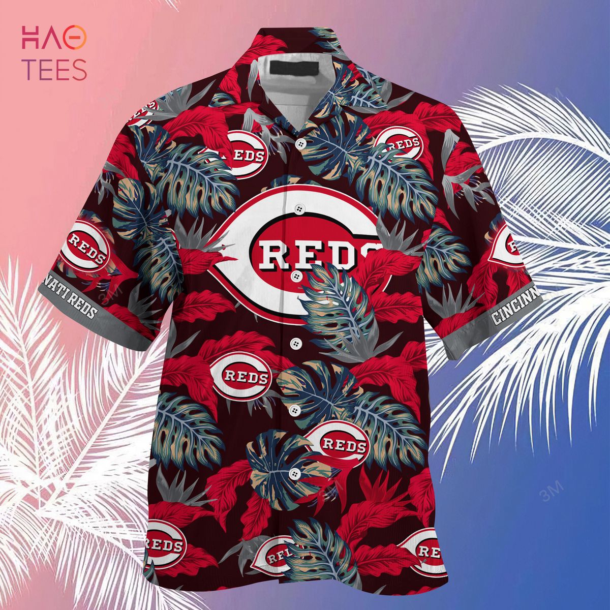 Cincinnati Reds Hawaiian Short Sleeve Shirt 3d All Over Print Men Women  Unisex Best Gift Ideas