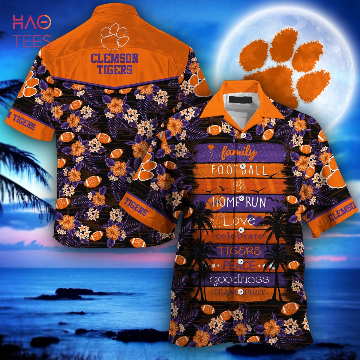 [LIMITED] Clemson Tigers Hawaiian Shirt, New Gift For Summer