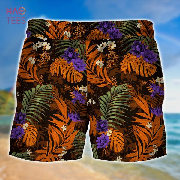 [LIMITED] Clemson Tigers Summer Hawaiian Shirt And Shorts,  With Tropical Patterns For Fans