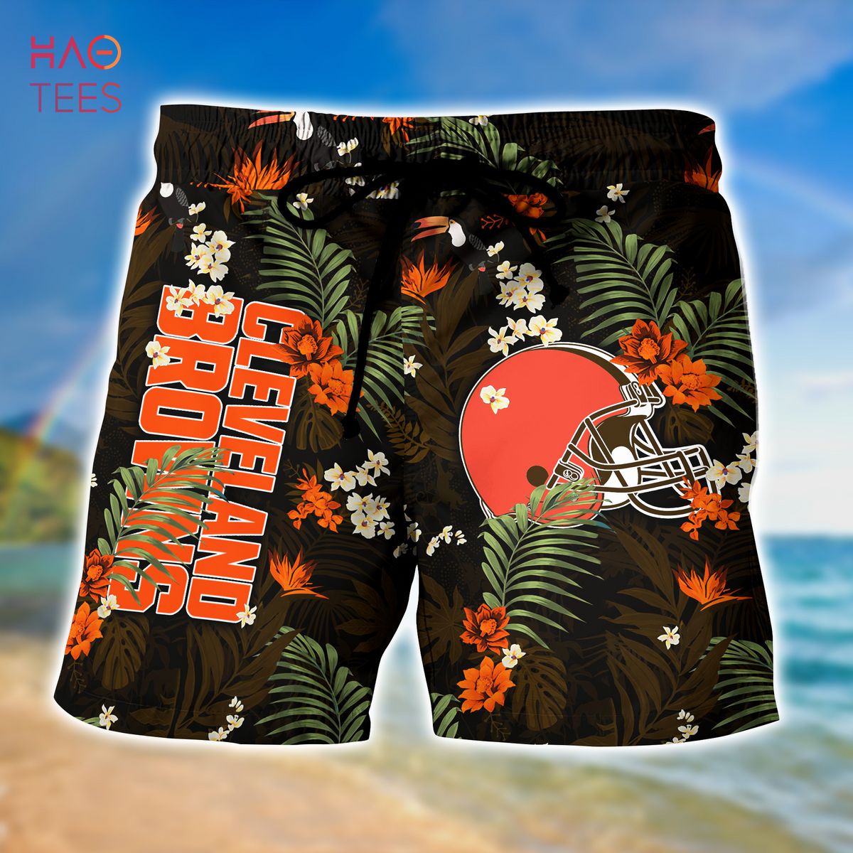 Cleveland Browns NFL Hawaiian Shirt Graphic Tropical Patterns