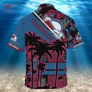 Vintage Aloha NHL Columbus Blue Jackets Hawaiian Shirt Palm Trees