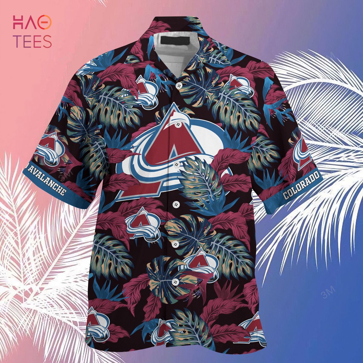 NHL Colorado Avalanche Special Hawaiian Design Woman Casual Shirt